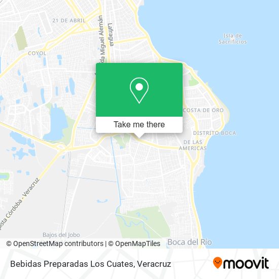 Bebidas Preparadas Los Cuates map