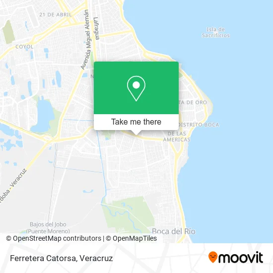 Ferretera Catorsa map