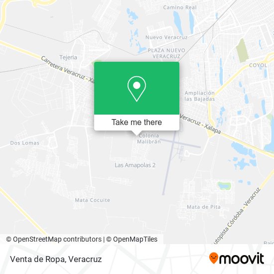 Venta de Ropa map