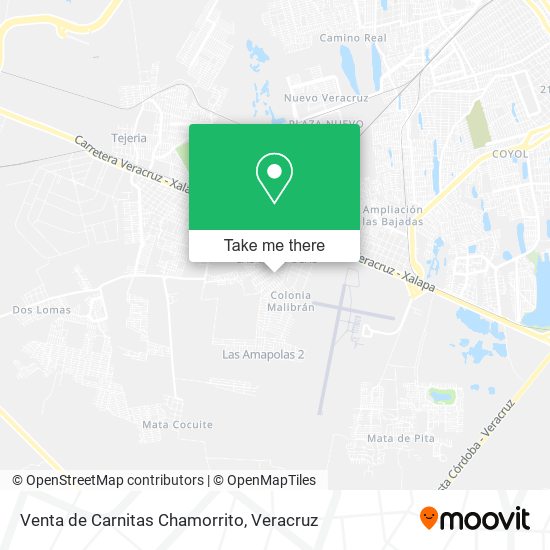 Mapa de Venta de Carnitas Chamorrito