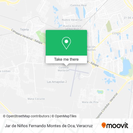 Mapa de Jar de Niños Fernando Montes de Oca