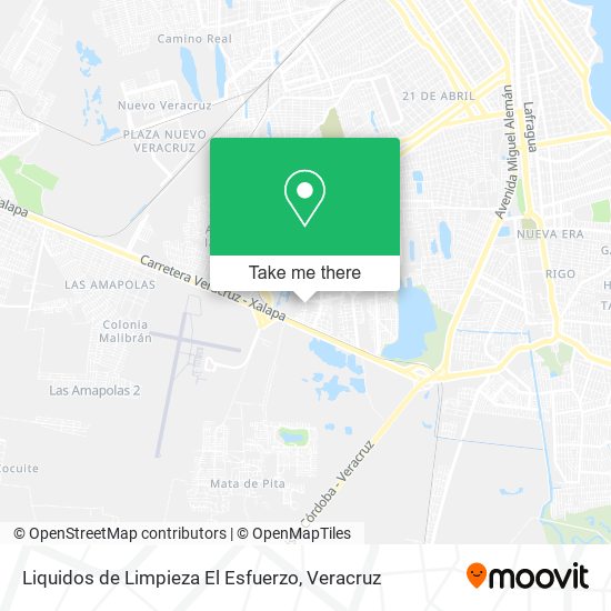 Liquidos de Limpieza El Esfuerzo map