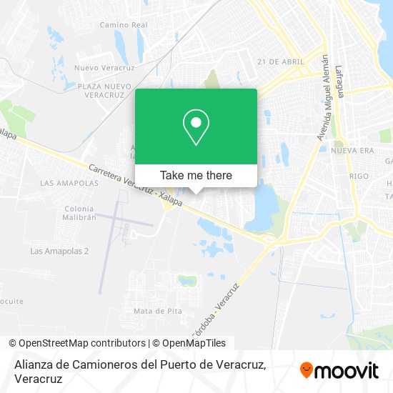 Alianza de Camioneros del Puerto de Veracruz map