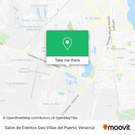 Mapa de Salon de Eventos Geo Villas del Puerto