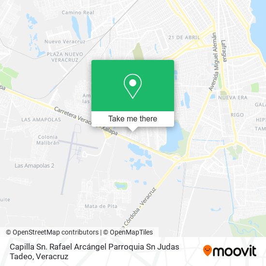 Mapa de Capilla Sn. Rafael Arcángel Parroquia Sn Judas Tadeo