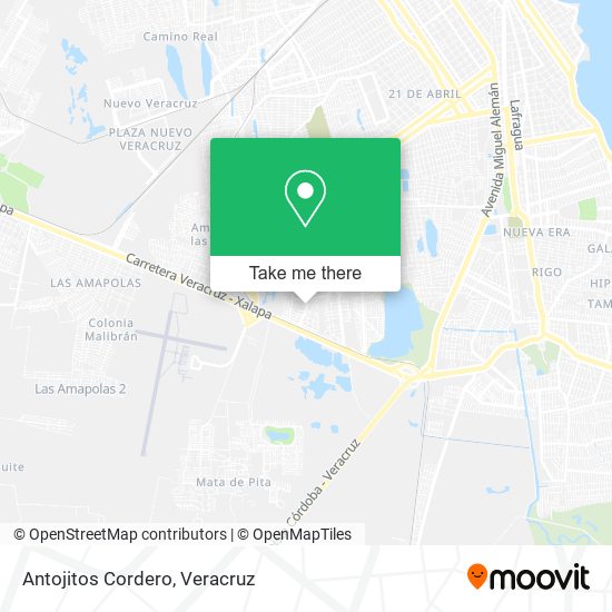 Mapa de Antojitos Cordero