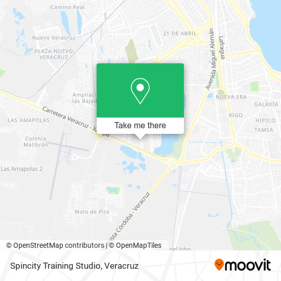 Spincity Training Studio map