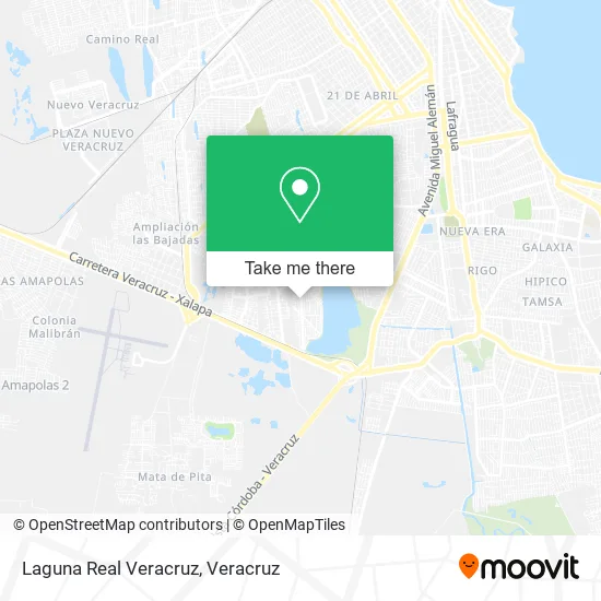 Laguna Real Veracruz map