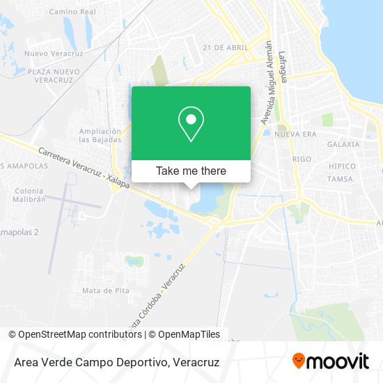 Area Verde Campo Deportivo map