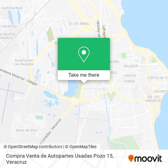 Mapa de Compra Venta de Autopartes Usadas Pozo 15