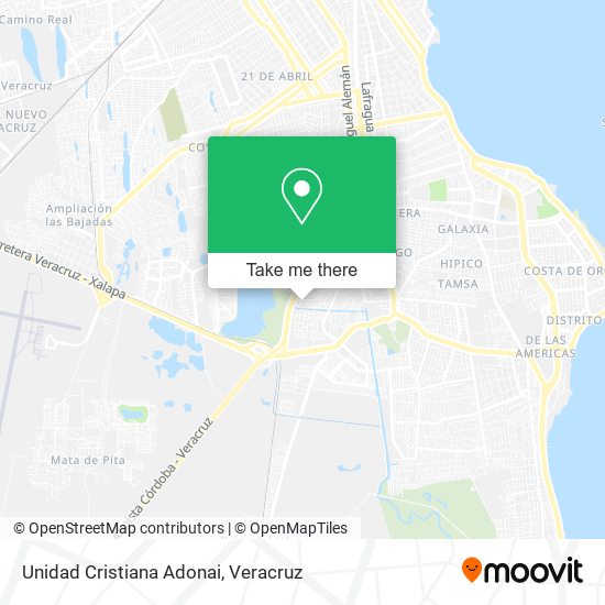 Unidad Cristiana Adonai map