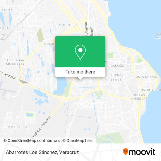 Mapa de Abarrotes Los Sánchez