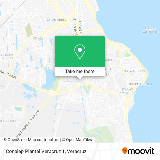 Conalep Plantel Veracruz 1 map