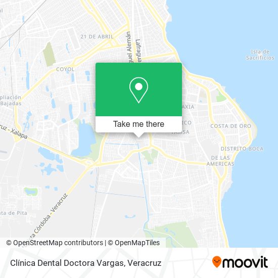 Mapa de Clínica Dental Doctora Vargas