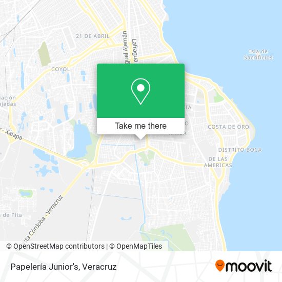 Papelería Junior's map