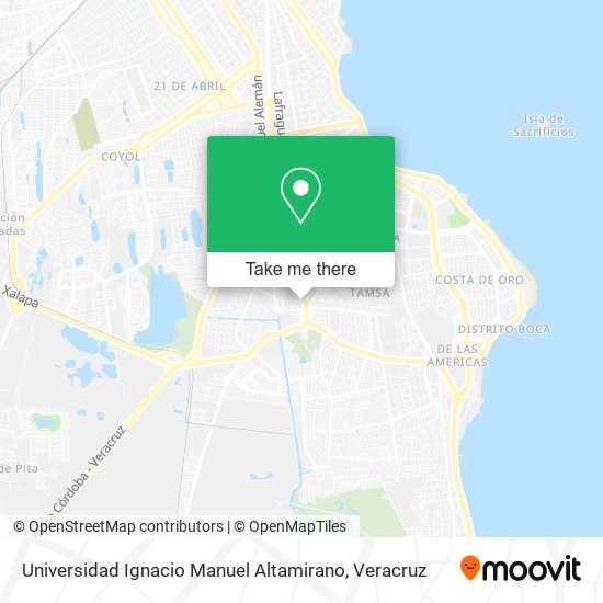Mapa de Universidad Ignacio Manuel Altamirano