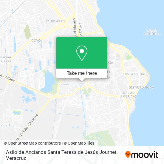 Asilo de Ancianos Santa Teresa de Jesús Journet map