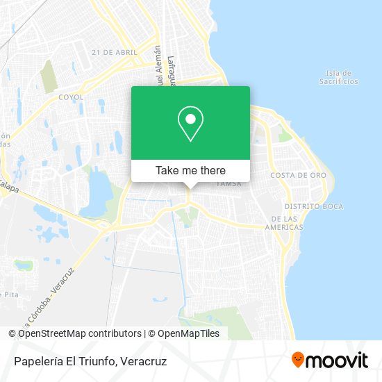 Papelería El Triunfo map
