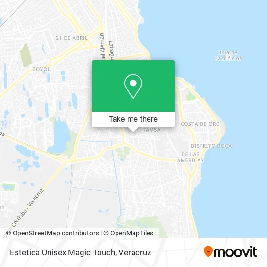 Estética Unisex Magic Touch map