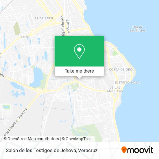 Salón de los Testigos de Jehová map