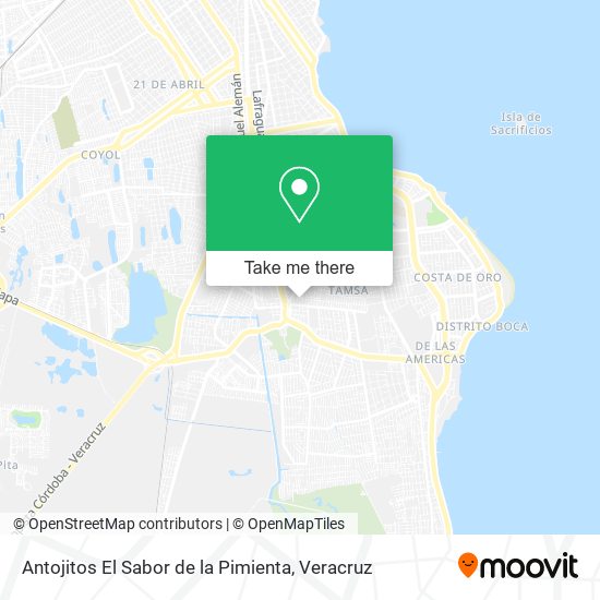 Antojitos El Sabor de la Pimienta map