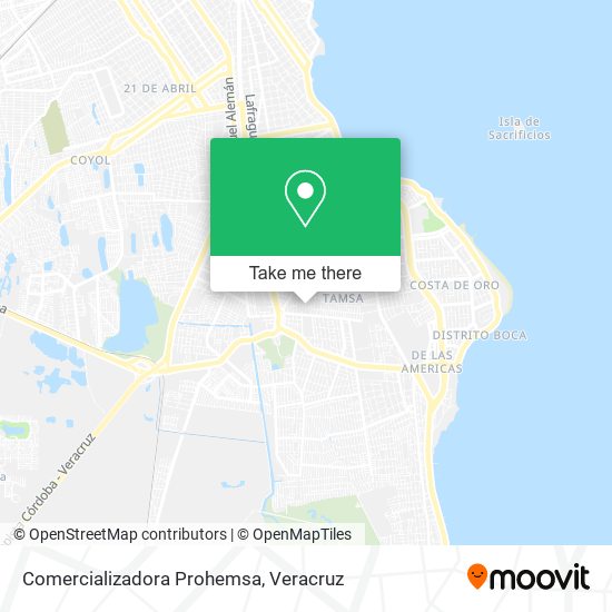 Mapa de Comercializadora Prohemsa