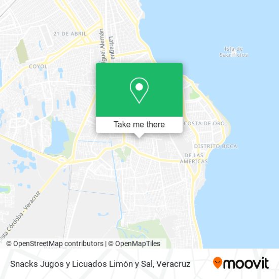 Mapa de Snacks Jugos y Licuados Limón y Sal