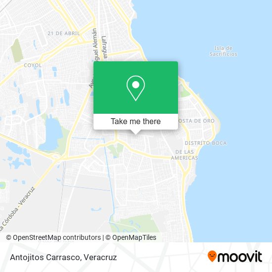 Mapa de Antojitos Carrasco