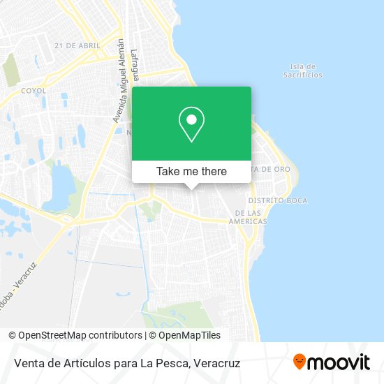 Venta de Artículos para La Pesca map