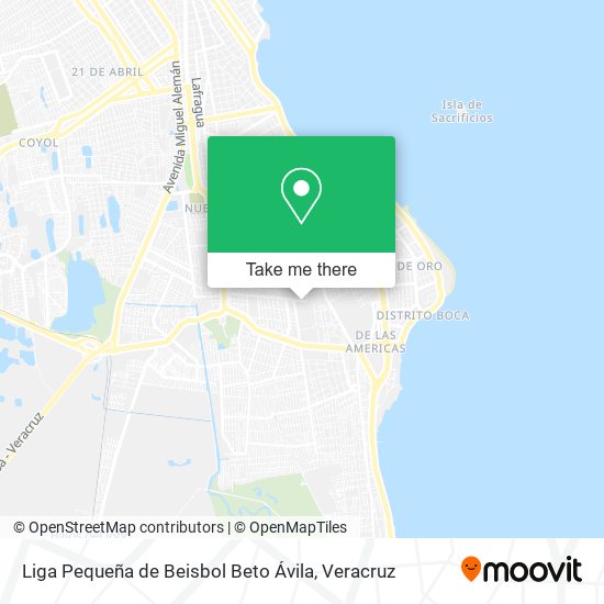 Liga Pequeña de Beisbol Beto Ávila map