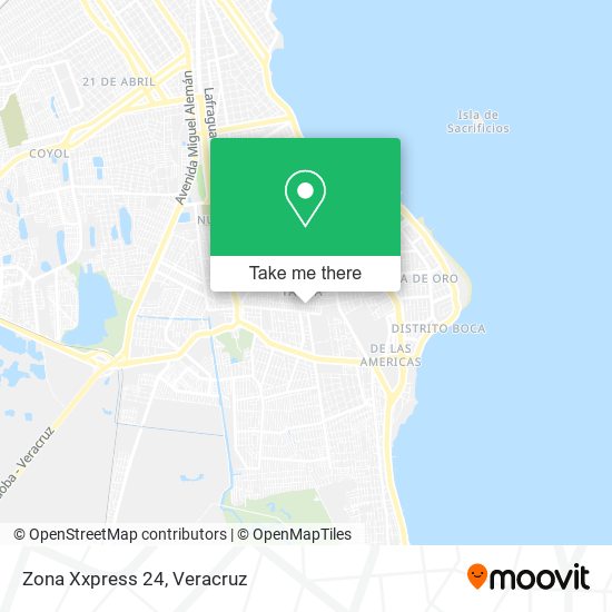 Mapa de Zona Xxpress 24