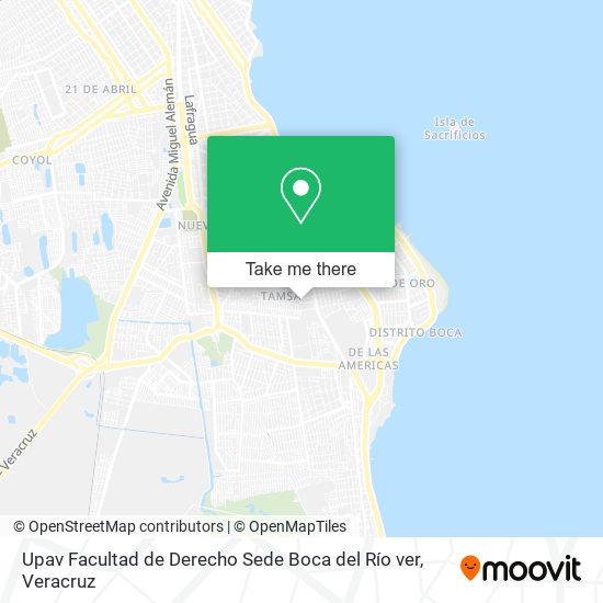 Upav Facultad de Derecho Sede Boca del Río ver map