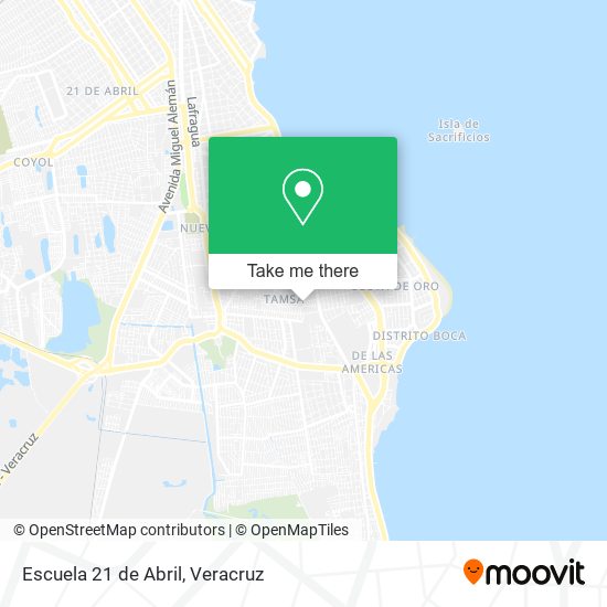 Mapa de Escuela 21 de Abril