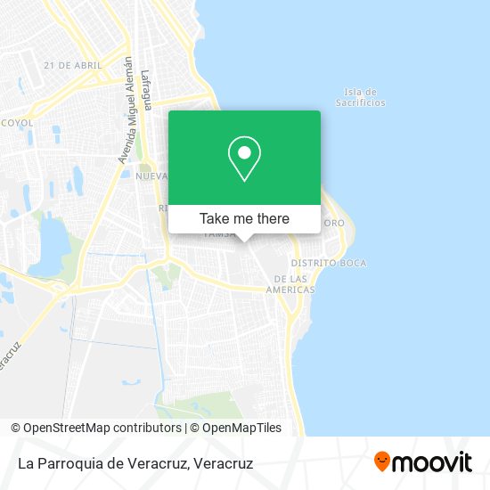 La Parroquia de Veracruz map