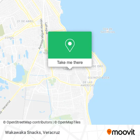 Wakawaka Snacks map