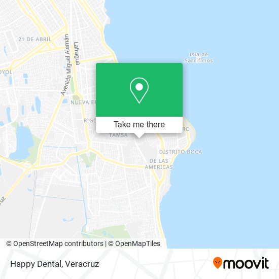 Mapa de Happy Dental