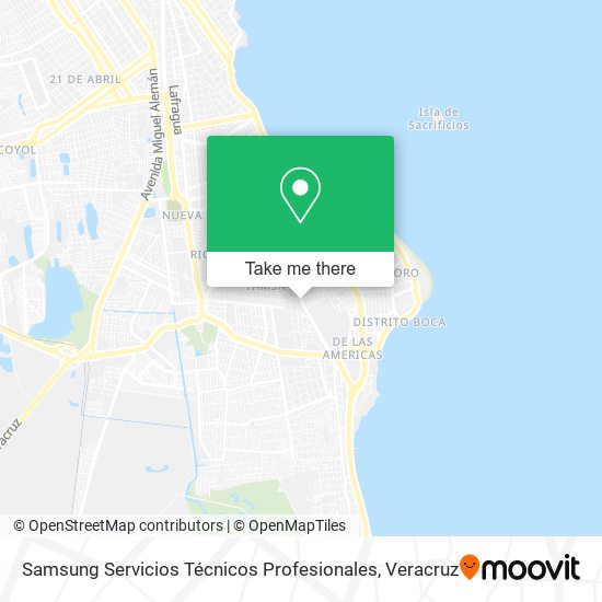 Samsung Servicios Técnicos Profesionales map