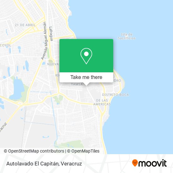 Autolavado El Capitán map