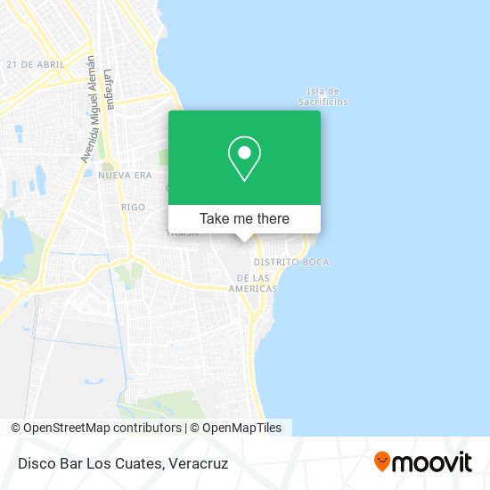 Mapa de Disco Bar Los Cuates