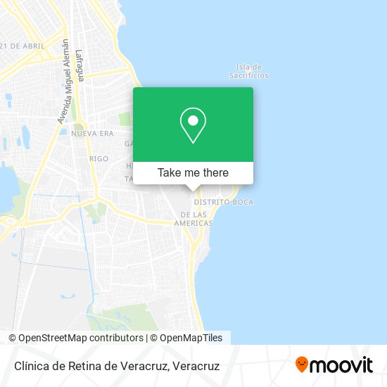 Clínica de Retina de Veracruz map