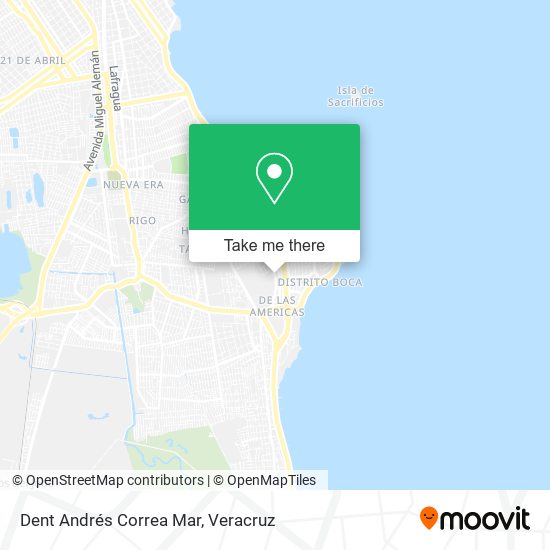 Dent Andrés Correa Mar map