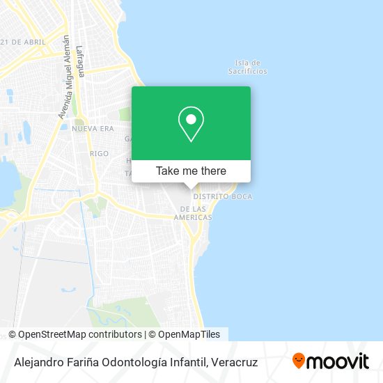 Mapa de Alejandro Fariña Odontología Infantil