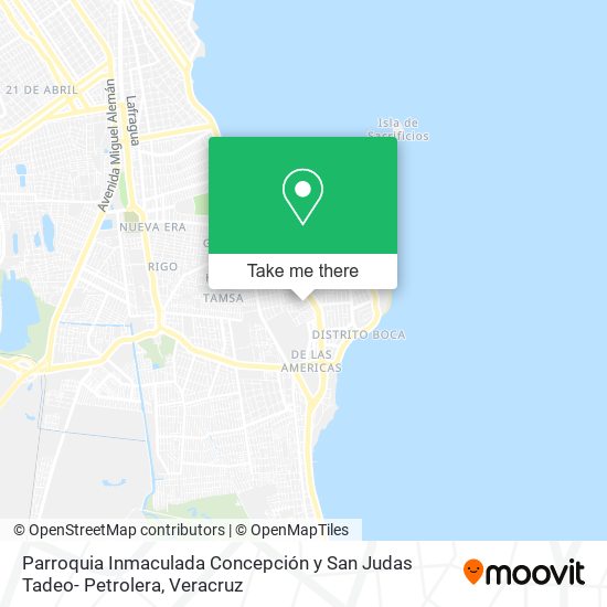 Parroquia Inmaculada Concepción y San Judas Tadeo- Petrolera map
