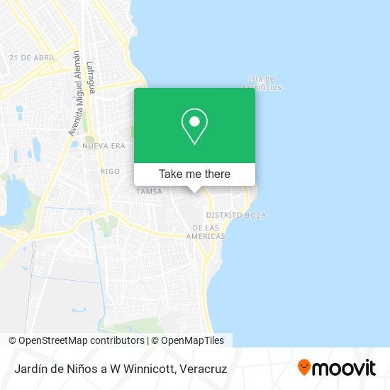 Jardín de Niños a W Winnicott map