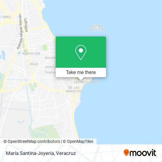María Santína-Joyería map