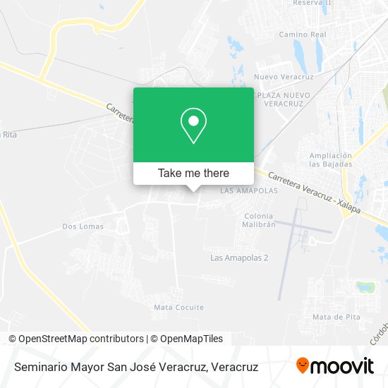 Mapa de Seminario Mayor San José Veracruz