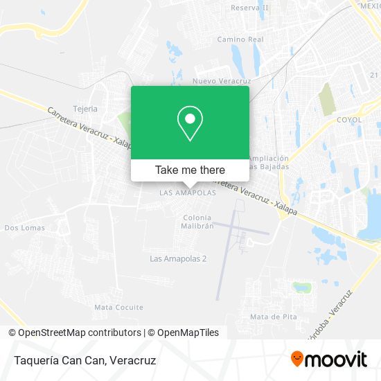 Taquería Can Can map