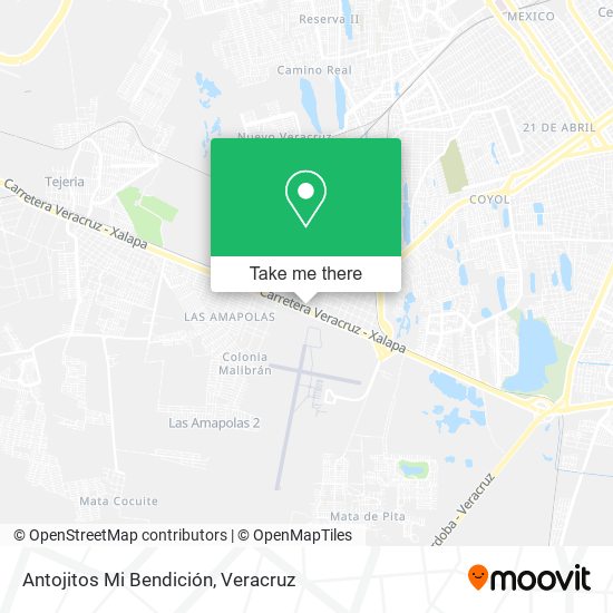 Antojitos Mi Bendición map