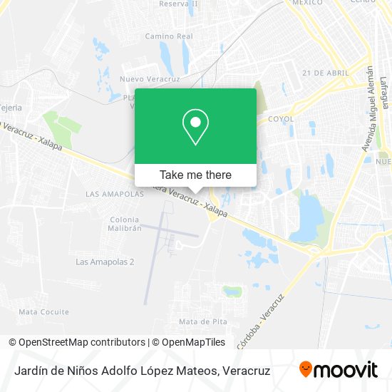 Mapa de Jardín de Niños Adolfo López Mateos