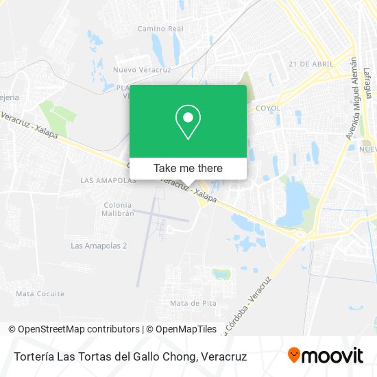 Mapa de Tortería Las Tortas del Gallo Chong